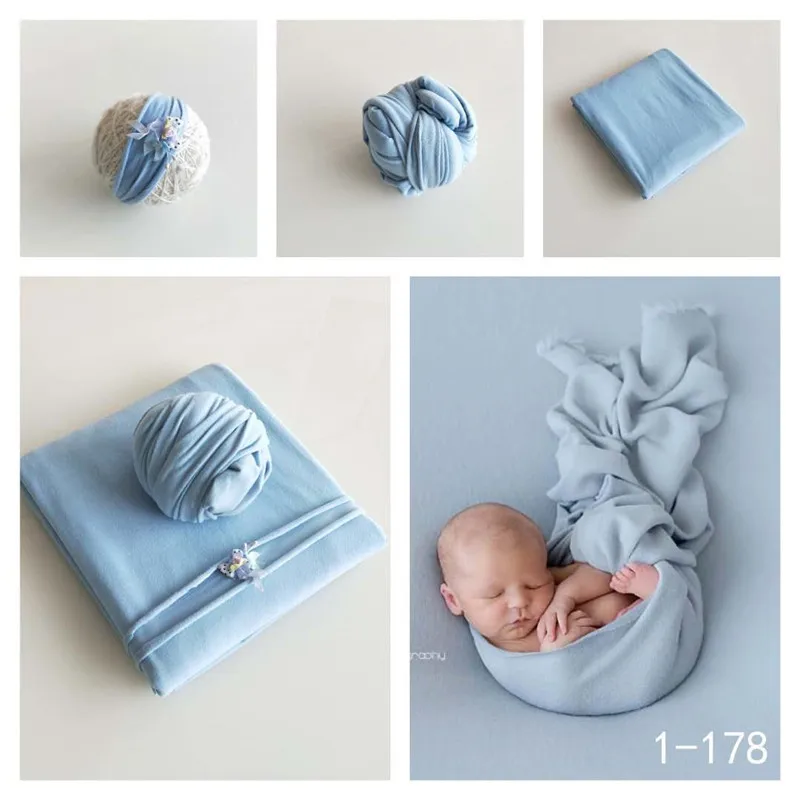 Fashion 3pcs/set Bean bag  photography  blanke+ Wrapped cloth +headwear newborn photography prop for baby photo studio