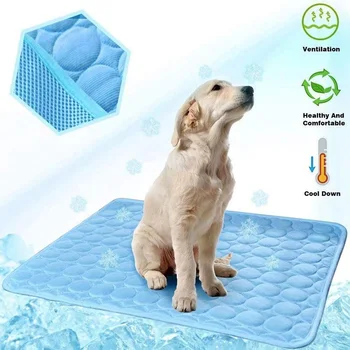 

Summer Pet Cooling Mats for Dog Pad Summer Breathable Dog Bed For Small Medium Large Dogs Cats Pet Cool Sofa Cushion Mat for Cat