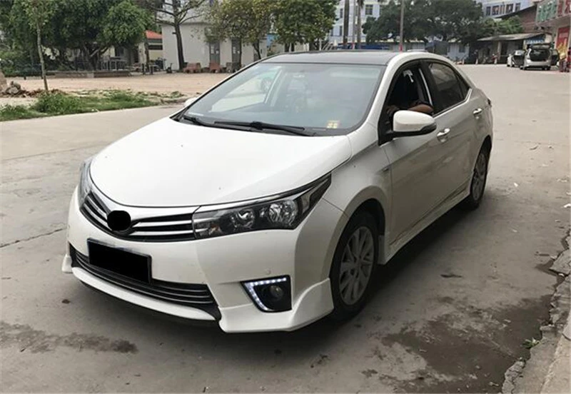 Для пары Toyota Corolla Splitter Губы передний автомобильный спойлер 16 передний бампер диффузор протектор кузова Комплект спойлер Corolla