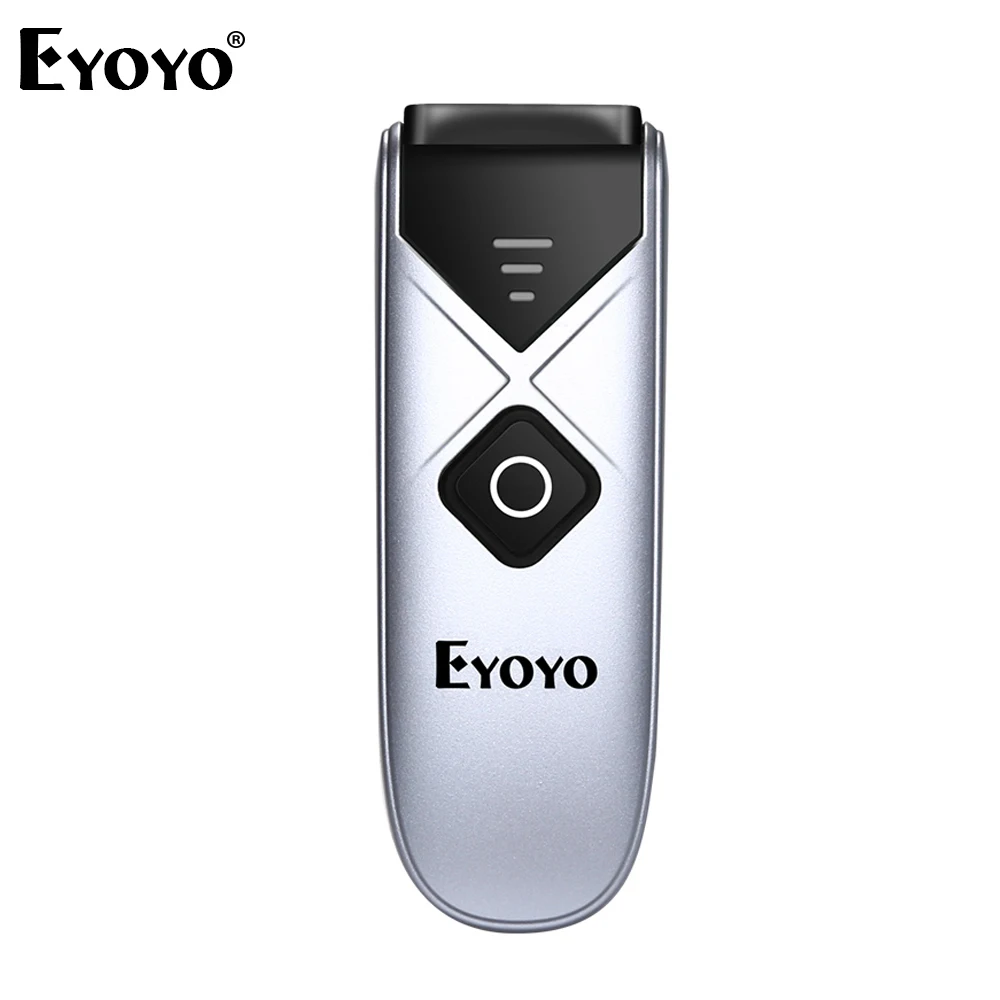 Portable Eyoyo Wireless Bluetooth 1D Screen Scanner USB Barcode Reader for Phone 