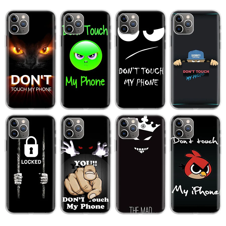 

Color text on a black background DIY Drawing Phone Case For Apple iPhone 11 Pro 6 6S 7 8 Plus + X 10 Ten XS MAX XR 5 5S SE Soft