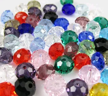 

3*4mm 1000pcs White black Mixed Color Faceted Quartz Rondelle glass Beads necklace Bracelet DIY spacer hrt43gs crystal