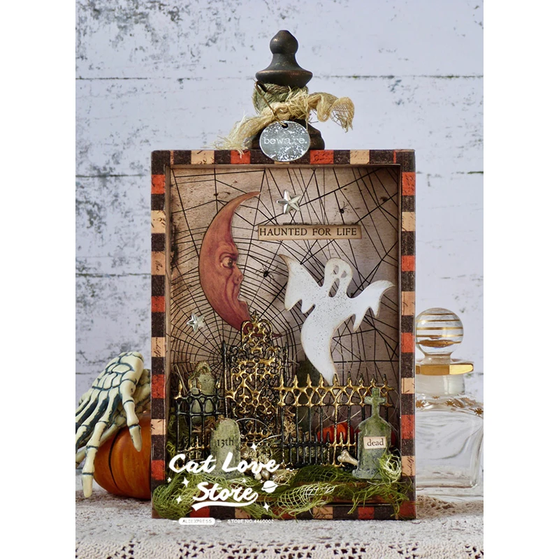Хэллоуин серии металла трафареты для пресс-формы для бумага для скрапбукинга декоративная открытка Craft тиснение высечки