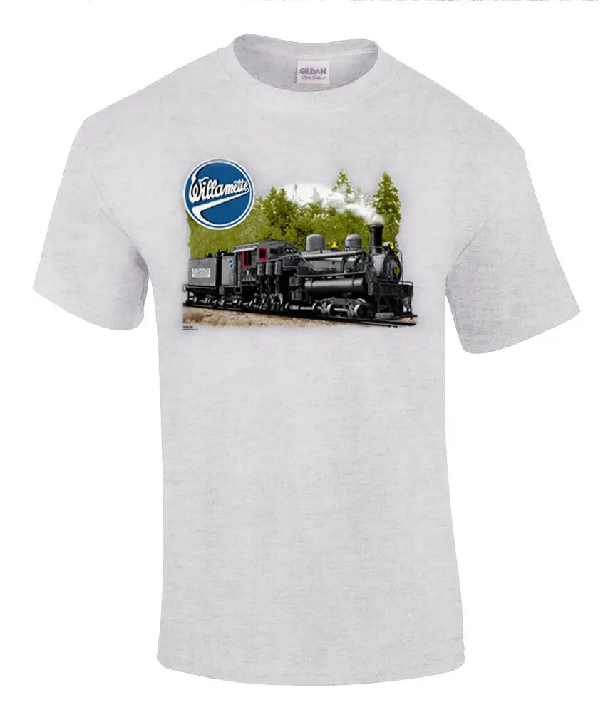 Willamette Logging Locomotives аутентичная железная дорога футболка [72] |