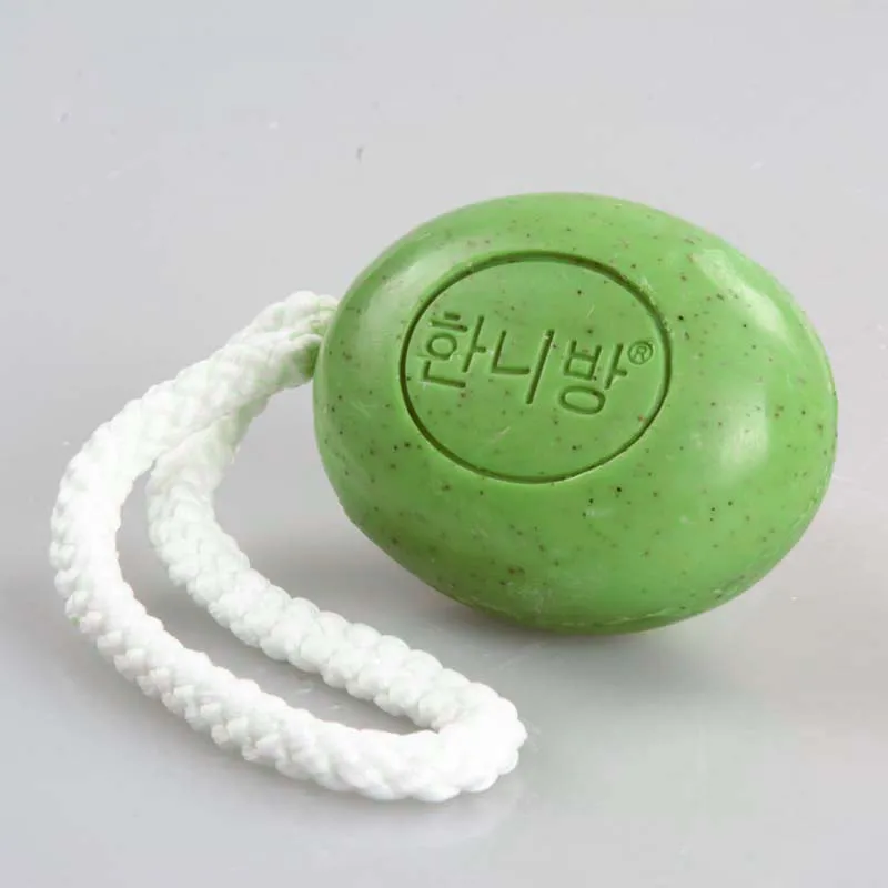 Жасминовый New Pure Nature Elements Organic Bath Soap Flower Plants Essence Volcanic Clay Shower Handmade Soap with Rope SCI88 - Запах: Жасминовый
