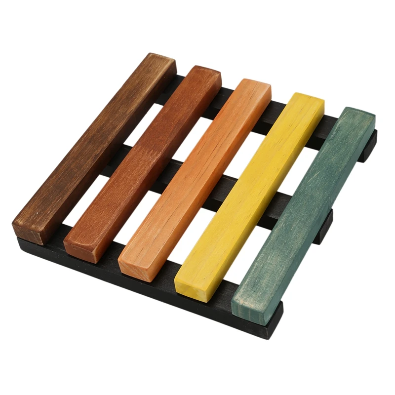 

Wooden Pendant Decorative Wall Hanging Retro Home Living Room Bar Club Wall Jewelry Pendant Tableware Pad