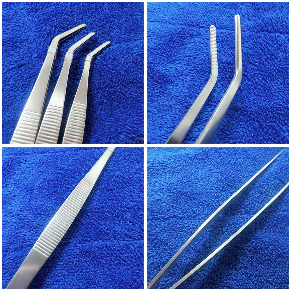 1 шт. набор пинцетов из нержавеющей стали для удаления гемостаза фермы животных