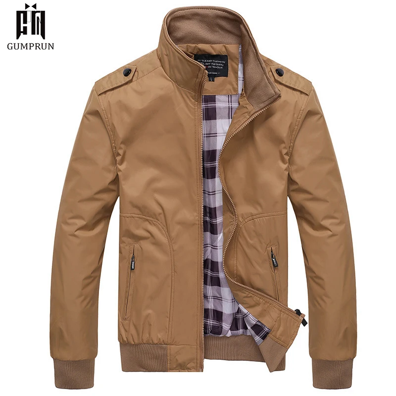 

2019 New Mens Jackets Autumn And Winter Casual Coats Solid Color Mens Sportswear Stand Collar Slim Jackets Male Bomber Jackets