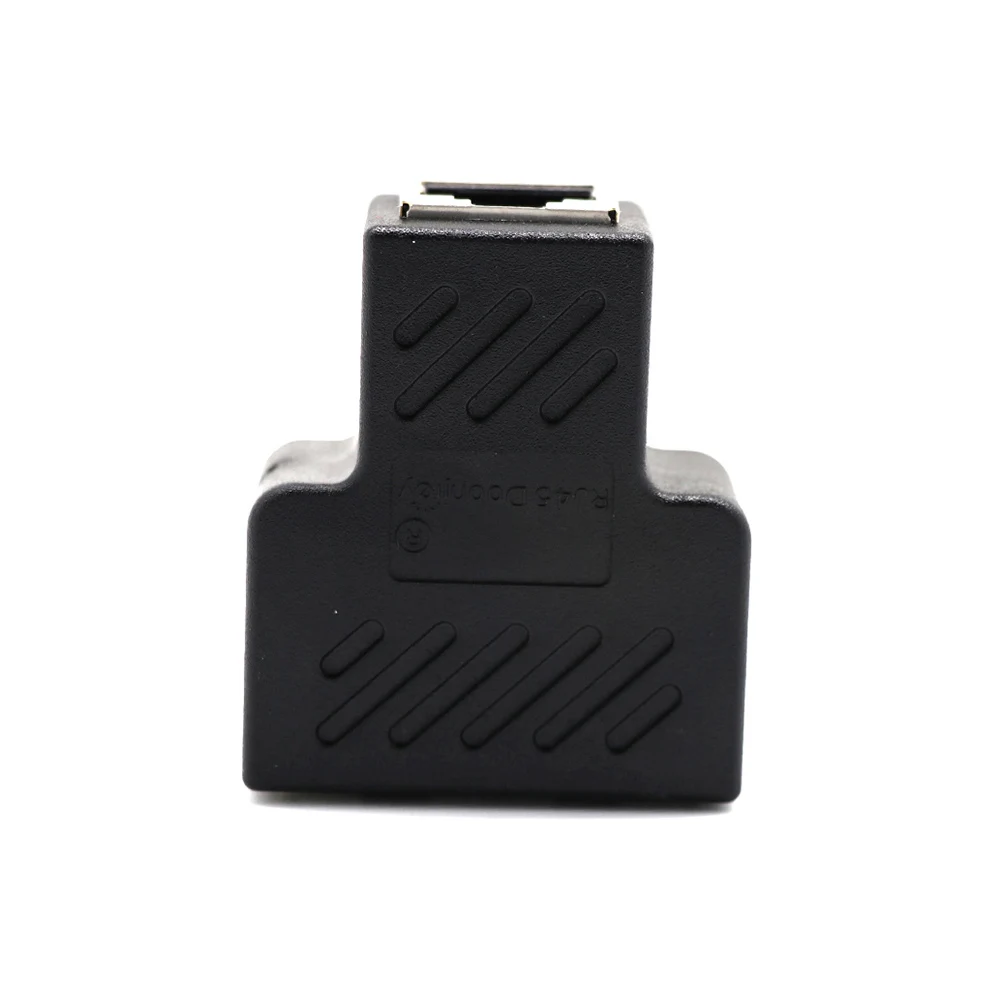 one split two Ways Network Ethernet Head Lan Cable Joiner Coupler RJ45 CAT 5 5E 6 5