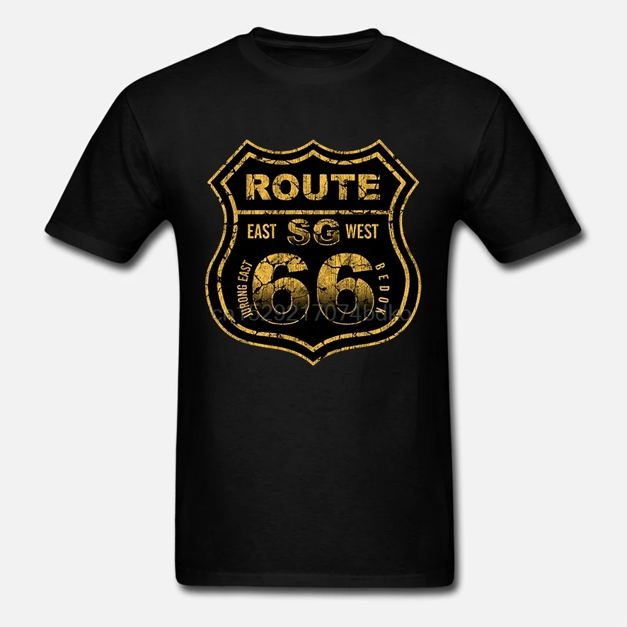 Men tshirt Route 66 SG P142C T Shirt Printed T-Shirt tees top |
