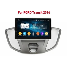 64gb android 10 2din rádio do carro jogador multimídia gps para ford transit 2014 10.1