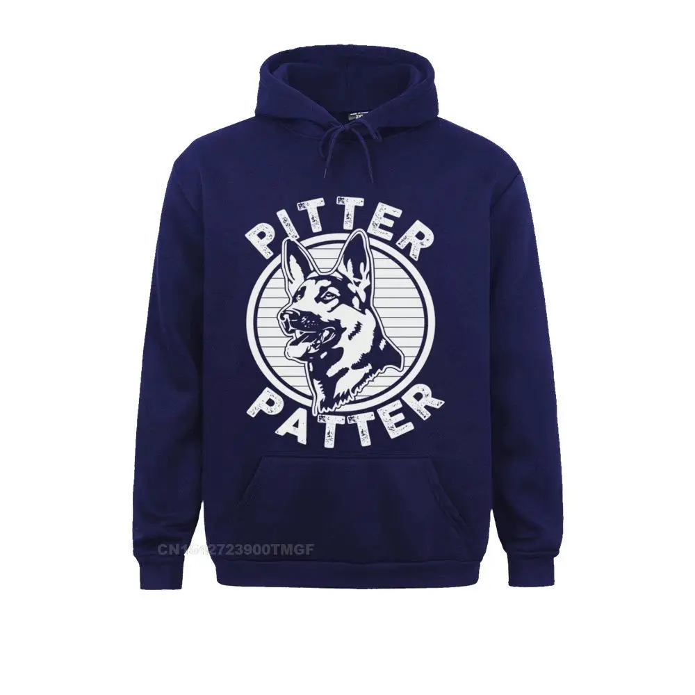 High Quality Boy Sweatshirts Funny Pitter Patter - Dog German Shepherd Dog Rescue Woof Pullover Hoodie__19725 Customized Hoodies Summer  Clothes Long Sleeve Funny Pitter Patter - Dog German Shepherd Dog Rescue Woof Pullover Hoodie__19725navy