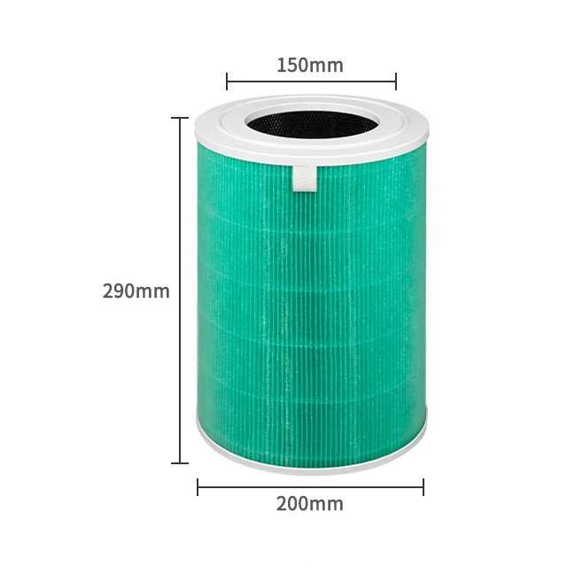 Description Picture 2 of itemReplacement For Iconic Brand Air Purifier Filter Mi 1 / 2 Generation Pro 2S Cylinder Composite Filter Remove Formaldehyde Pm2.5 Green