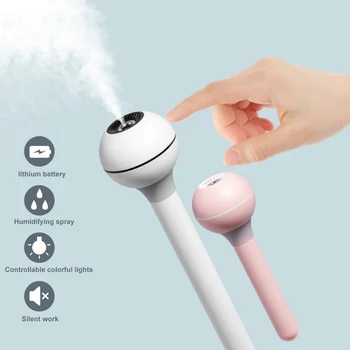 

Humidifier Portable Ultrasonic Mist Maker Aroma Diffuser Adjustable Height Donut for Home Office Air Humidifiers USB