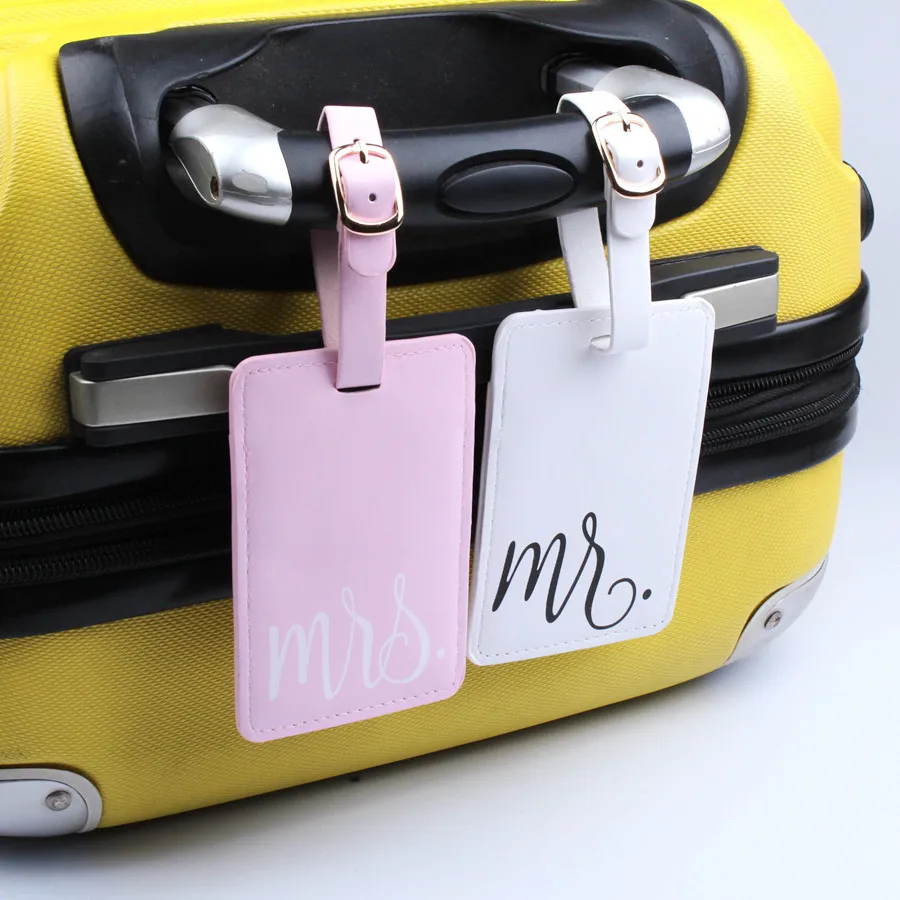 

MR&MrS Suitcase Luggage Tag Bag Pendant Travel Accessories Name ID Address Personalized VIP Invitation Label LT33