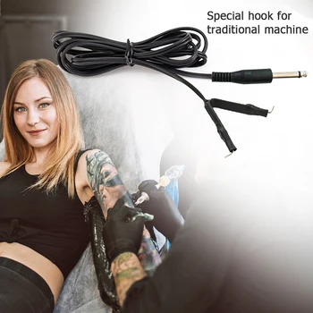 

2pcs Tattoo Machine Cable Clip 1.8m Connection RCA Portable Cord Hook Line Makeup Portable Tattoo Elements Accessories
