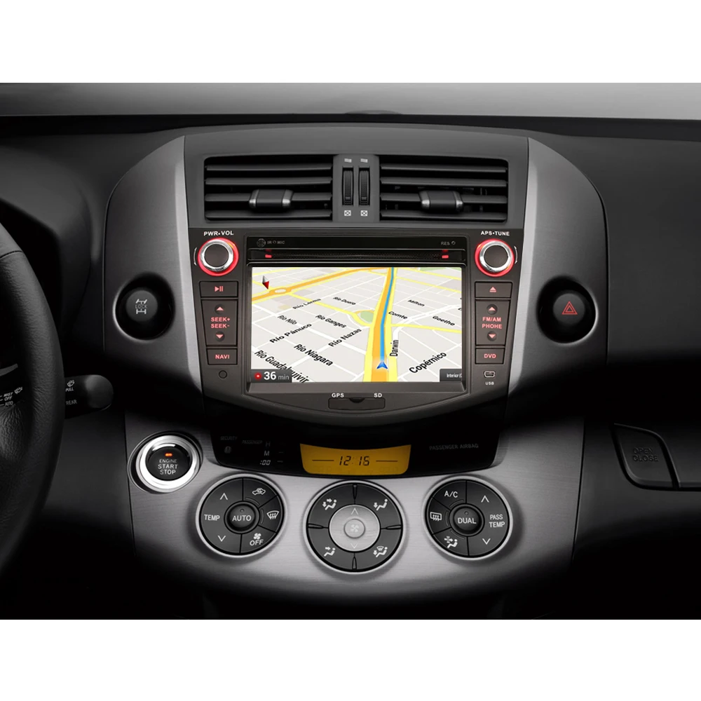 Cheap Car stereo Headunit for TOYOTA RAV4 2006-2012 GPS DVD Sat Nav 7" Android 9.0 WIFI 4G DVR OBD DVT-IN SWC TPMS 5