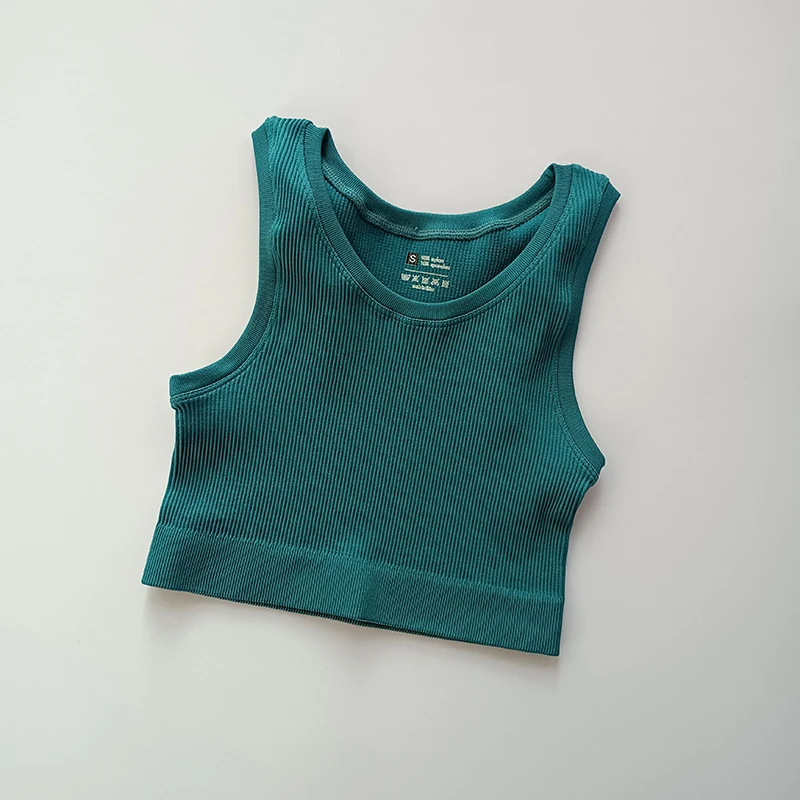 Yoga Vest Sports Vest Crop Fitness Running Short Seamless yoga top yoga shirt sports shirt sports tank For Women Yoga