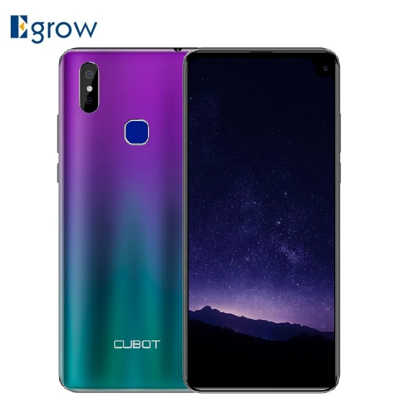 Мобильный телефон Cubot Max 2 Android 9,0 19:9, экран капли воды, четыре ядра, 4 ГБ, 64 ГБ, 6,8 дюйма, 5000 мАч, двойная камера, Face ID, 4G LTE, телефон
