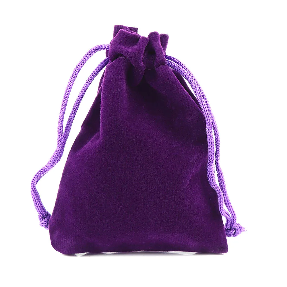 5 шт. Сумки на шнурке 7x9 см Карманные ювелирные изделия бархатная отделка портмоне сумки на шнурке сумки Сумки для хранения - Цвет: purple