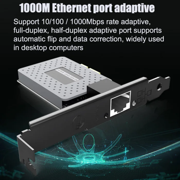 Gigabit Ethernet PCI-E сети карта-бесплатно 10/100/1000 Мбит/с RJ45 LAN адаптер для настольных ПК QJY99