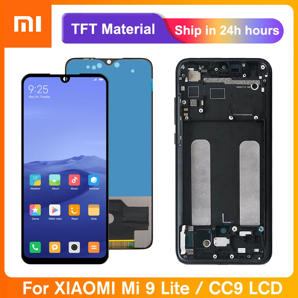 100% протестированный экран для Xiaomi Mi CC9 ЖК-дисплей сенсорный дигитайзер в сборе