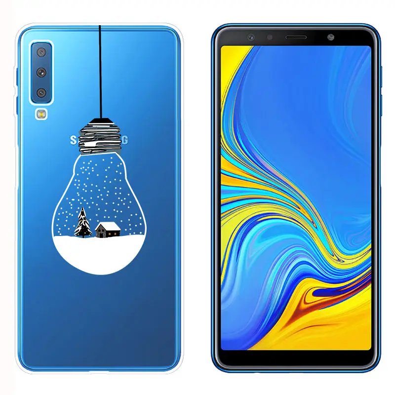 Силиконовый чехол Arvin для samsung A7 A10 30 A50 A70, Рождественский чехол для samsung A750, окрашенный ТПУ чехол для телефона samsung A40