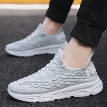 Летняя дышащая тканая Мужская обувь; сетчатая Повседневная Тканевая обувь в Корейском стиле; универсальная спортивная обувь; тренд года; стиль; модная обувь