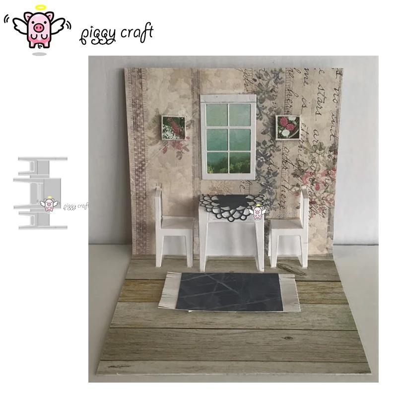 Металлические штампы свинья для рукоделия штампованные формы складные 3D стулья