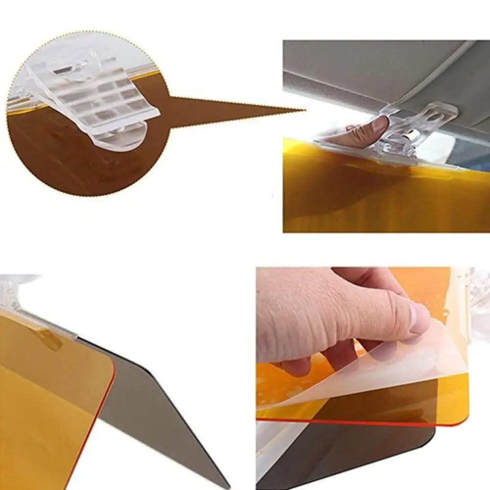 Auto Car Anti-Glare Sunshade Goggles Clip-on Driving Visor Anti Glare Sunglasses Driving Glasses