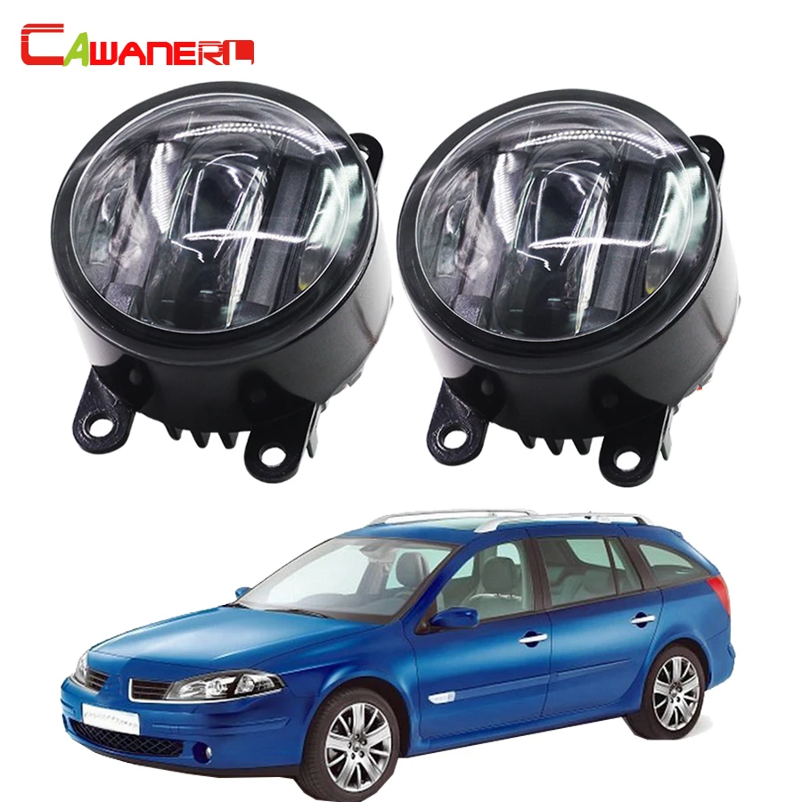 Cawanerl For Renault Luguna Coupe Grandtour Car Accessories LED Right + Left Fog Light DRL Daytime Running Lamp 2 Pieces | Автомобили и