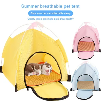 

Folding Waterproof Pets Cat Tent Houses Pet Beds Oxford Outdoor Camping Travel Home Cat Dog Kennel Cage Pet