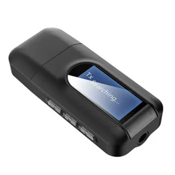 

LCD display wireless audio adapter 3-in-1 audio receiver transmitter 3.5 mm jack stereo USB adapter PC TV