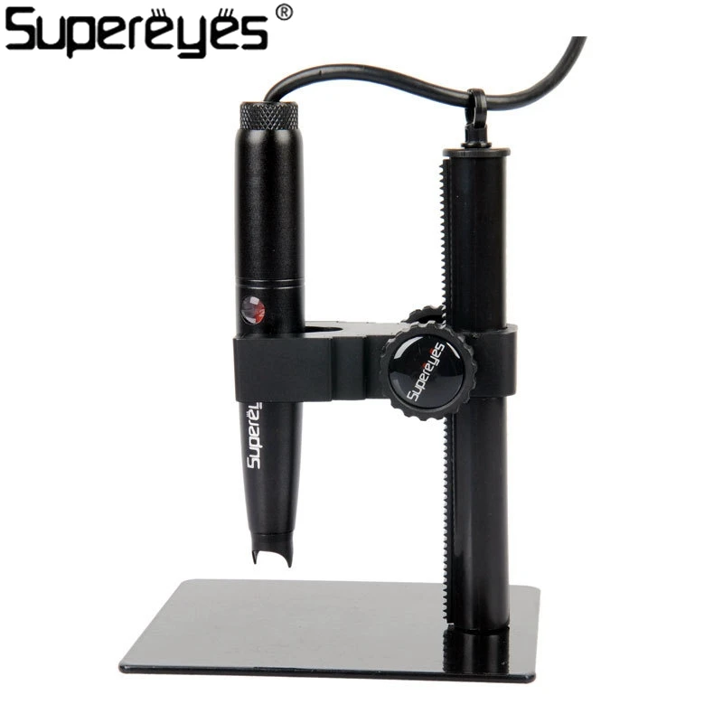 Цифровой микроскоп Supereyes HD 500X реальный USB 5MP видео микроскопы лупа с подставкой B008