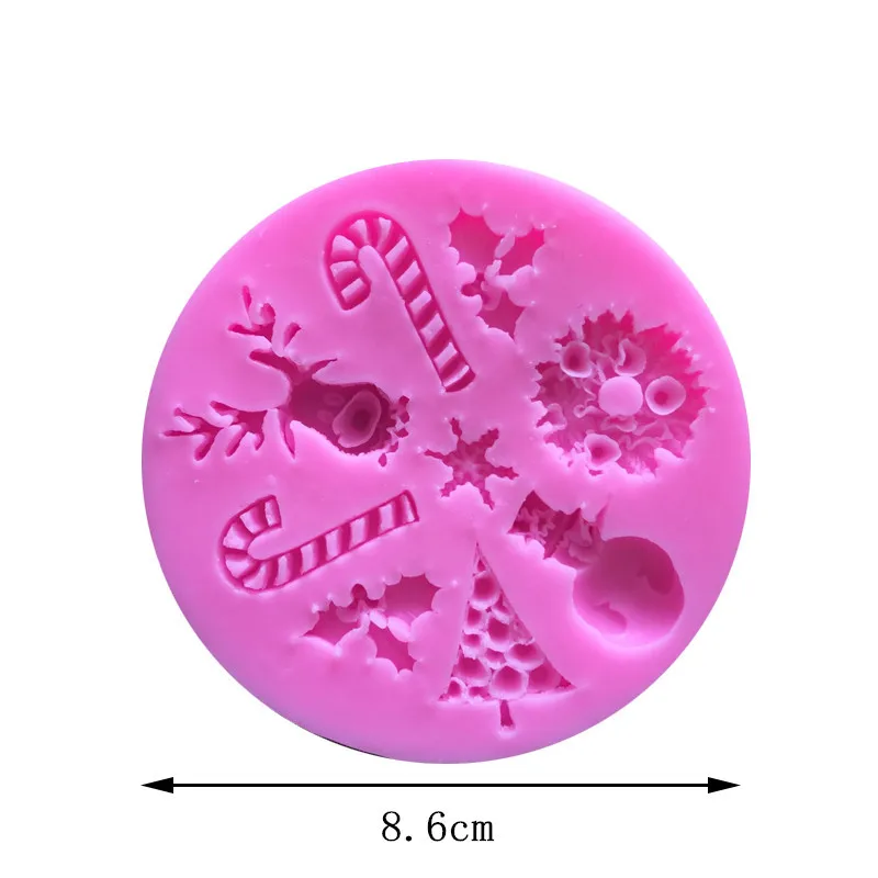 Molding Cake Molds DIY Christmas Elk Fondant Craft 3D Wall Panel Concrete Moule Silicone Liquid Plastic Molde Cemento Soap Mold