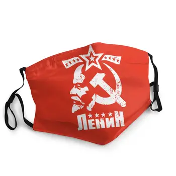 

Vladimir Ilyich Lenin Non-Disposable Face Mask CCCP USSR Communism Anti Haze Dust Mask Protection Cover Respirator Muffle