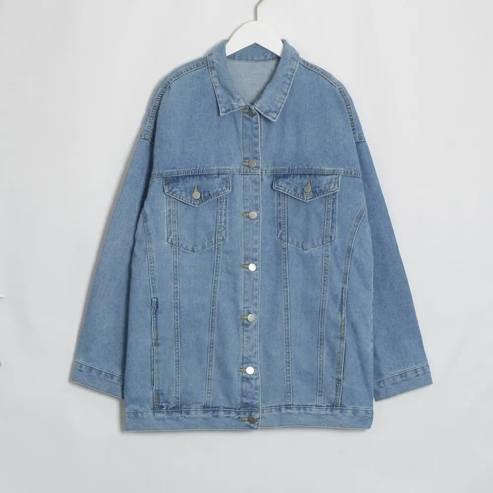 WIXRA База новинка базовый мастхэв весна зима осень лето тренд wixra модная одежда классические свободные женская мастхэв стильная повседневные гардероб сплошное куртка джинсовка джинса деним отложной воротник