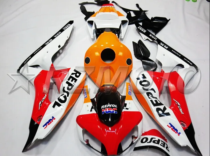Топ литья под давлением ABS полный обтекатель комплект Подходит для Honda CBR1000RR 06 07 2006 2007 1000RR Обтекатели набор Repsol HRC