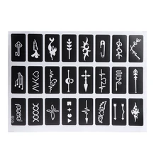 Прямая поставка и Маленькие трафареты для блестящих татуировок женщина девочка дети шаблон для рисования трафарет татуировки 21 октября