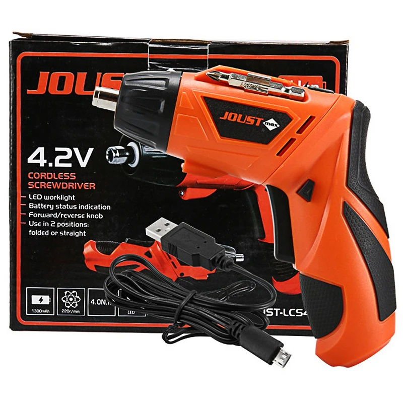 

Cordless Electric Screwdriver Rechargeable Battery 500mah Mini Drill Household 45 Bits 2 Gear Driver Handle Power Screwdrivers