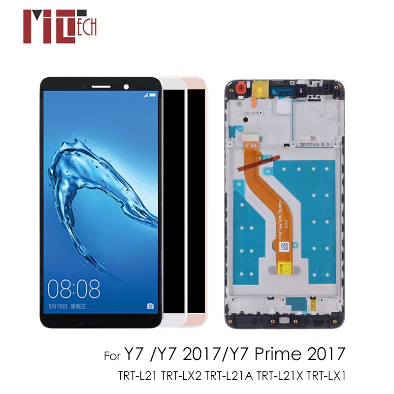 

For HUAWEI Y7 2017 LCD Display Touch Screen Digitizer For Huawei Y7 Prime 2017 / Enjoy 7 Plus LCD With Frame TRT-L21 TRT-LX1
