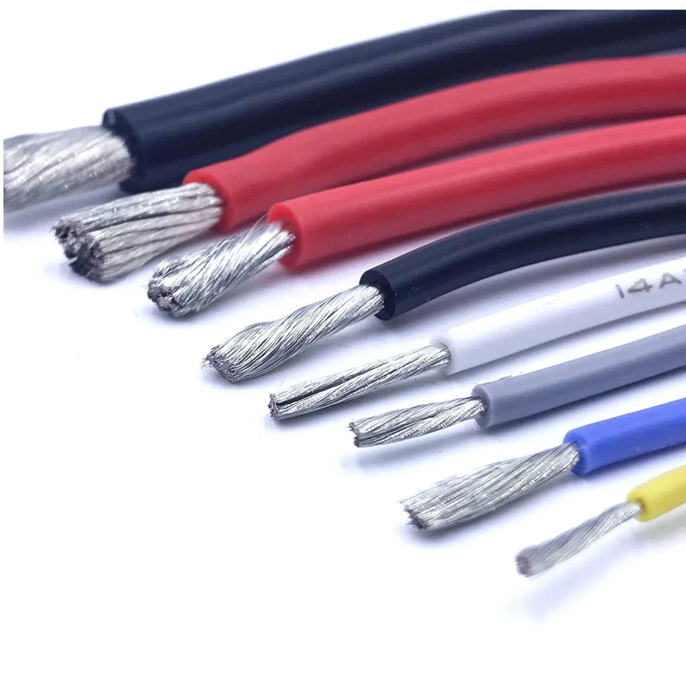 Термостойкий силиконовый провод 12AWG 14AWG 16AWG 18AWG 20AWG 22AWG 24AWG 26AWG 28AWG 30AWG|Электрические