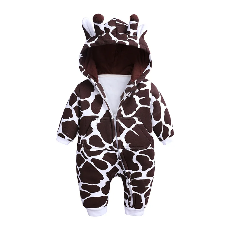 

Baby clothes baby out to take cartoon winter baby clothing plus velvet upgrade thickened baby winter climbing suit newborn baby