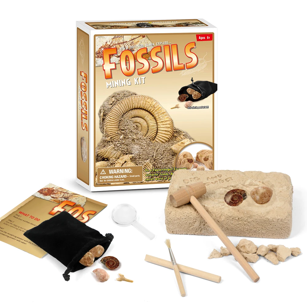 Digging Up Fossils Toy Set Pretend To Be Archaeological Excavation Science Exploration Fossils