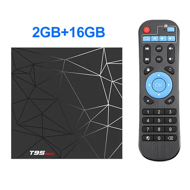T95 MAX Android 9,0 4 Гб ram 64 Гб rom Smart 6K tv BOX Allwinner H6 четырехъядерный H.265 HD 2,4G Wifi ТВ приставка T95MAX приставка - Цвет: 2GB 16GB