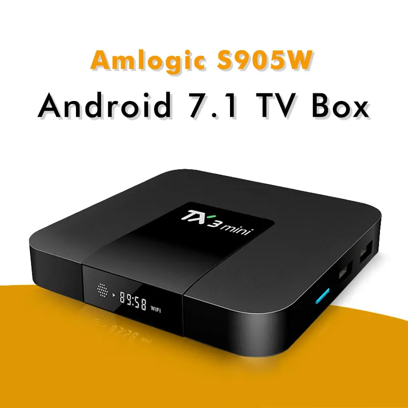 

Android Tv box Tx3 mini smart tv box android 7.1 Amlogic S905W 2G 16GB Media Playe smart tv set top box