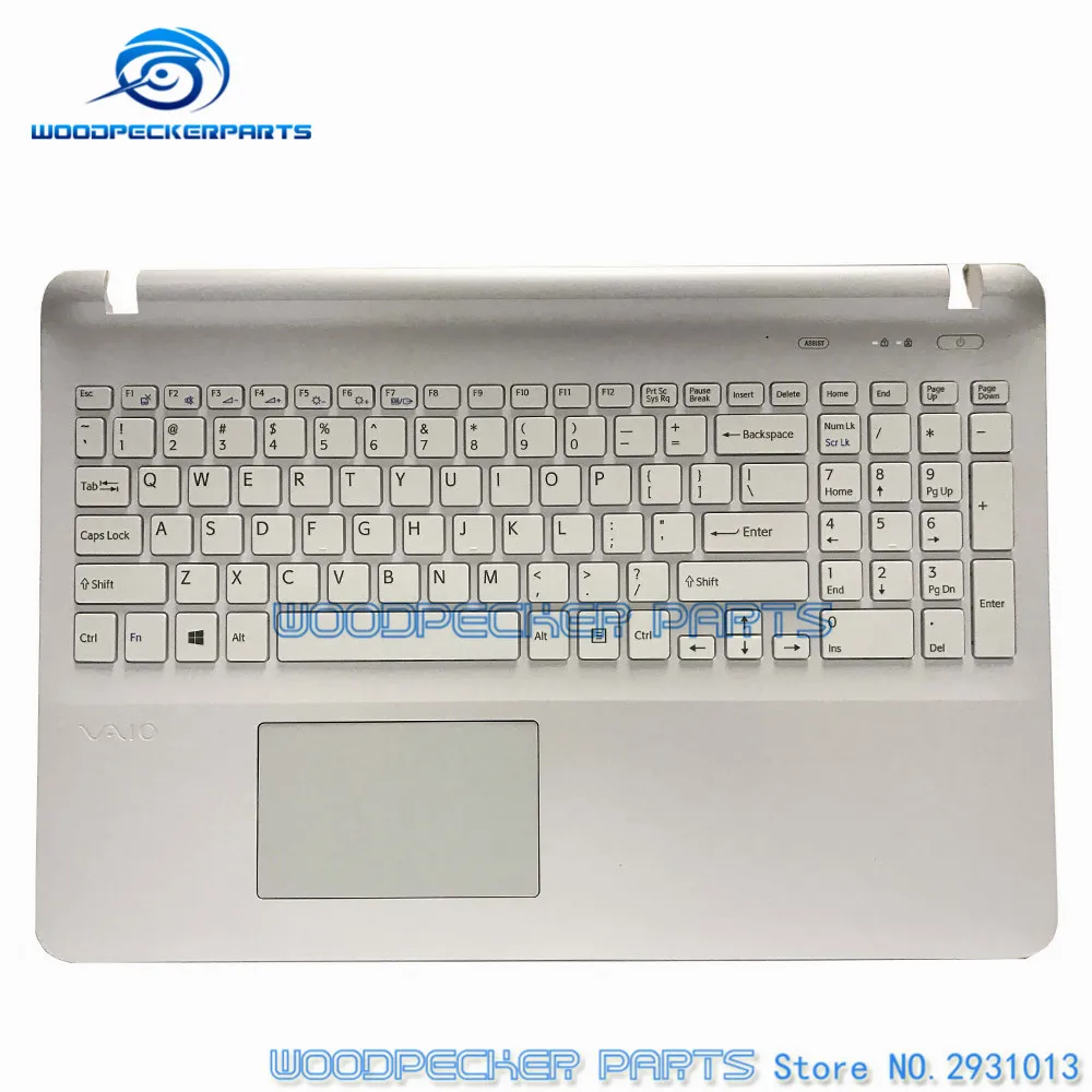 Ноутбук для sony SVF15 FIT15 SVF151 SVF152 SVF153 SVF1541 SVF15E США белая клавиатура с рамкой Упор для рук сенсорная панель