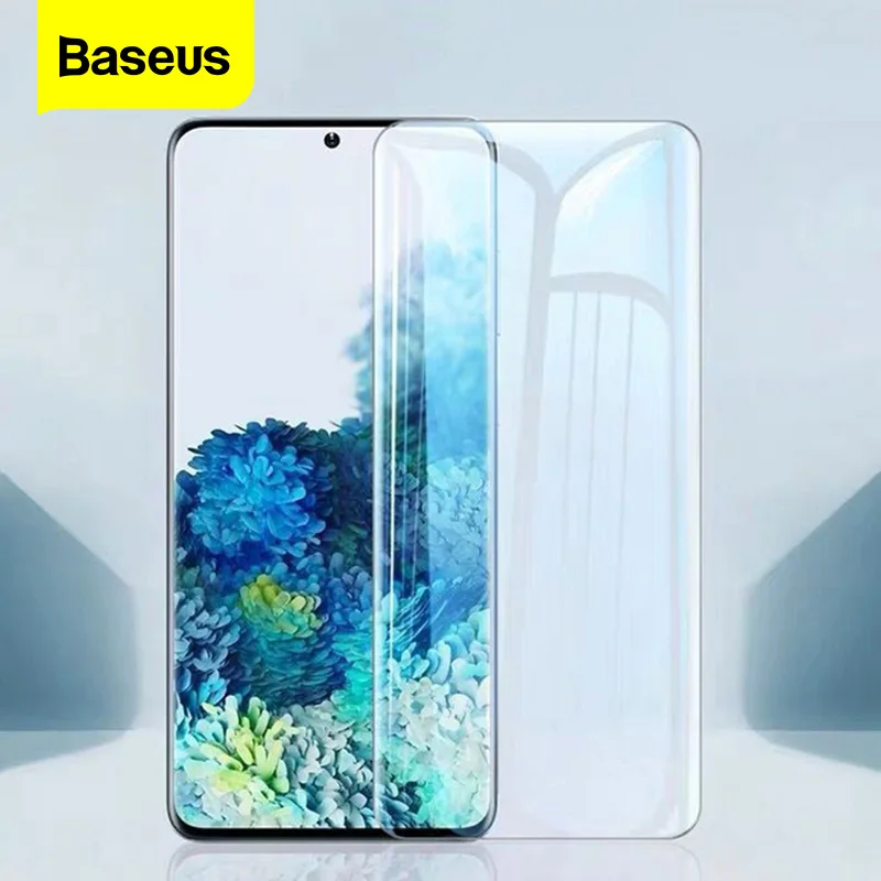 Baseus 2Pcs 0.25mm UV Screen Protector For Samsung Galaxy S20 Plus Ultra Full Cover Protective Tempered Glass For Samsung S 20 afbeelding