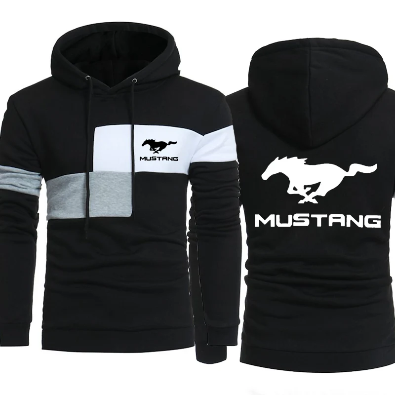 Мужские толстовки с капюшоном Mustang Motor Car Logo, модная Толстовка с принтом, весенне-осенняя мужская толстовка с капюшоном, хип-хоп harajuku, повседневный спортивный костюм