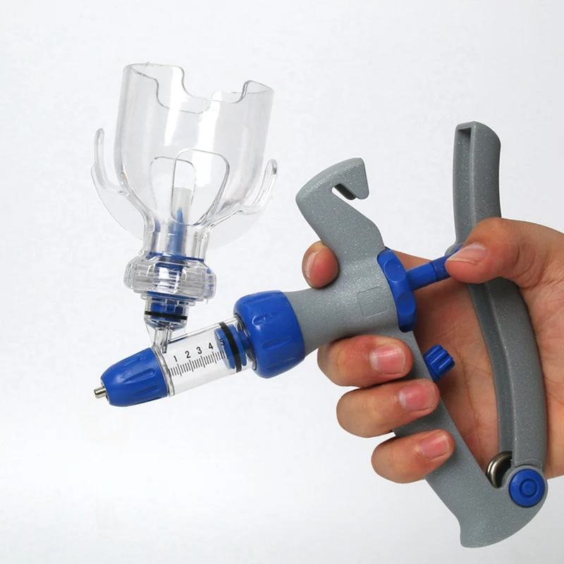 

Injector Livestock Adjustable Plastic Syringe For Veterinary Use More Accurate Injection Vaccine